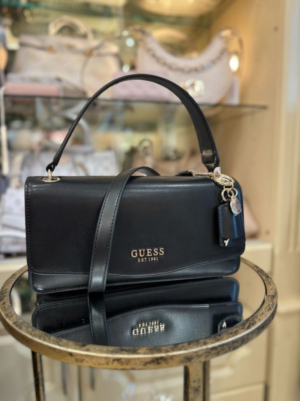 GUESS Eco Evaine Satchel Black