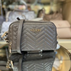 GUESS Anning Mini Crossbody Coal