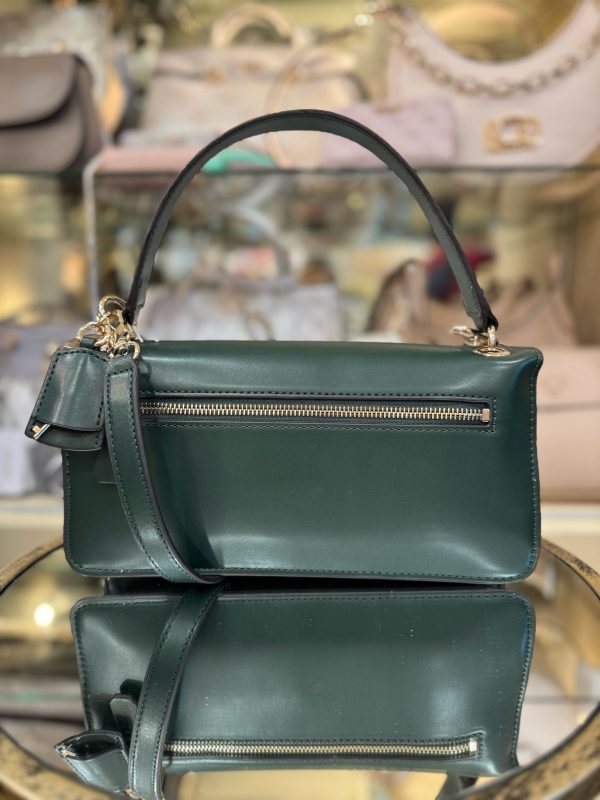 GUESS Eco Evaine Satchel Forest - Image 3