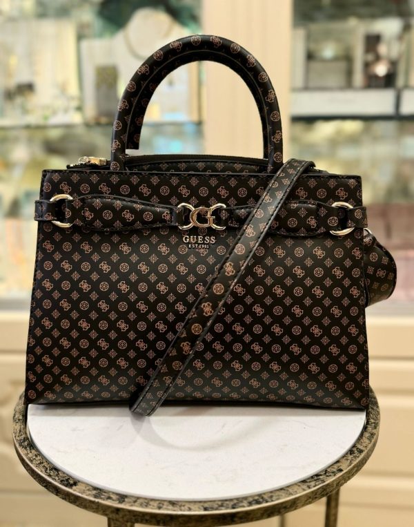 GUESS Mocha Logo Bag - Image 2