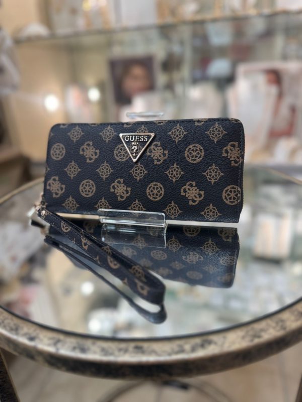 GUESS Laurel SLG Large Mocha Logo