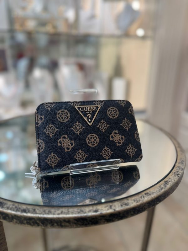 GUESS Laurel SLG Small Mocha Logo