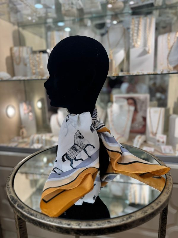 Neck Scarf White