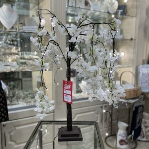 Cream Blossom Weeping Tree Small 75cm with Lights
