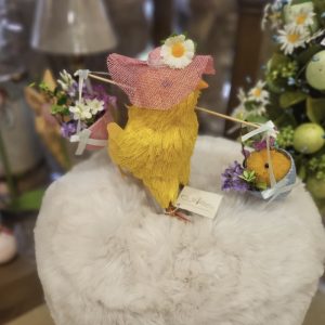 Easter Chick with Baby Chick & Basket