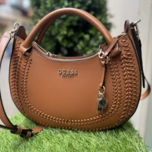GUESS Tatum Satchel Cognac