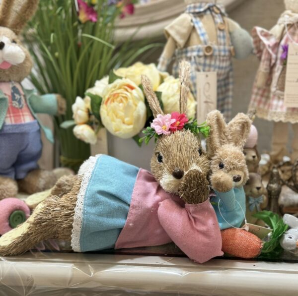 Bunny & Baby Lying Down