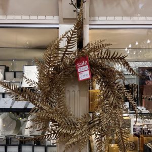 Gold Fern Wreath 56cm