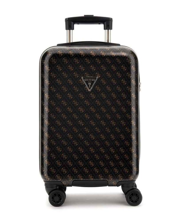 GUESS JESCO 18 in 8 Wheeler Trolley Black/Brown - Image 3