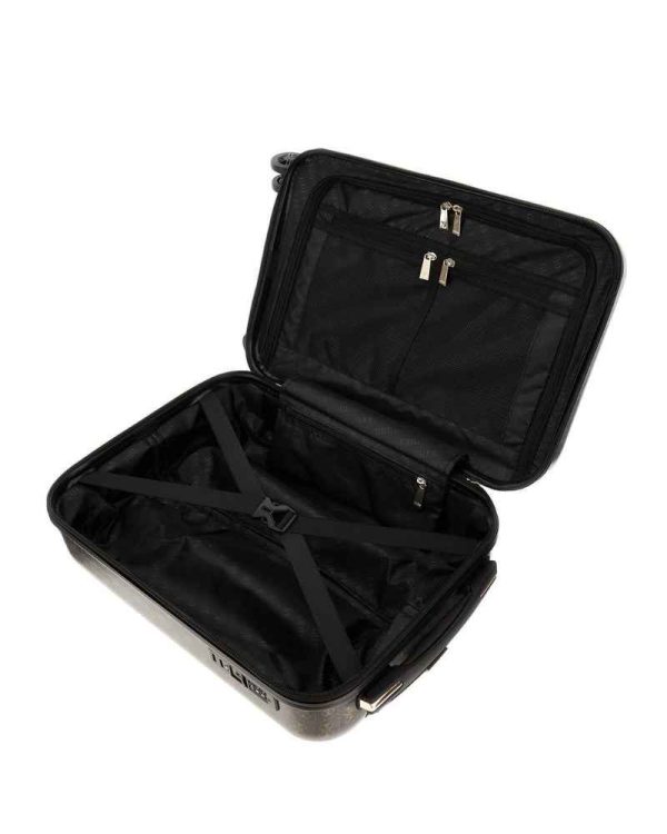 GUESS JESCO 18 in 8 Wheeler Trolley Black/Brown - Image 5