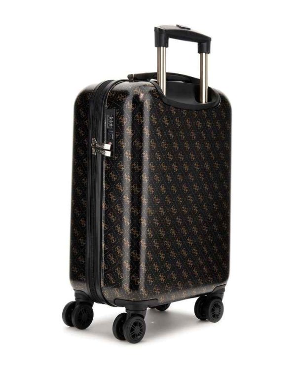 GUESS JESCO 18 in 8 Wheeler Trolley Black/Brown - Image 6