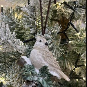 Bird with Pinecone Hanging Decoration