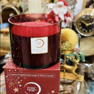 Torc Spiced Cinnamon & Clove 4 Wick Christmas Candle