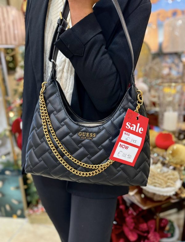 Guess Gracelynn Black Quilted Bag