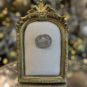 Rhodium Plated Clear Crystal Brooch