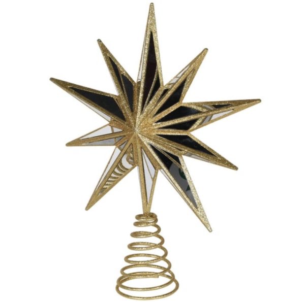 Star Tree Topper Gold Mirrored 30cm