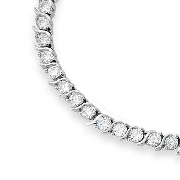 Jewel by Absolute JB204SL Silver Tennis Bracelet - Image 3