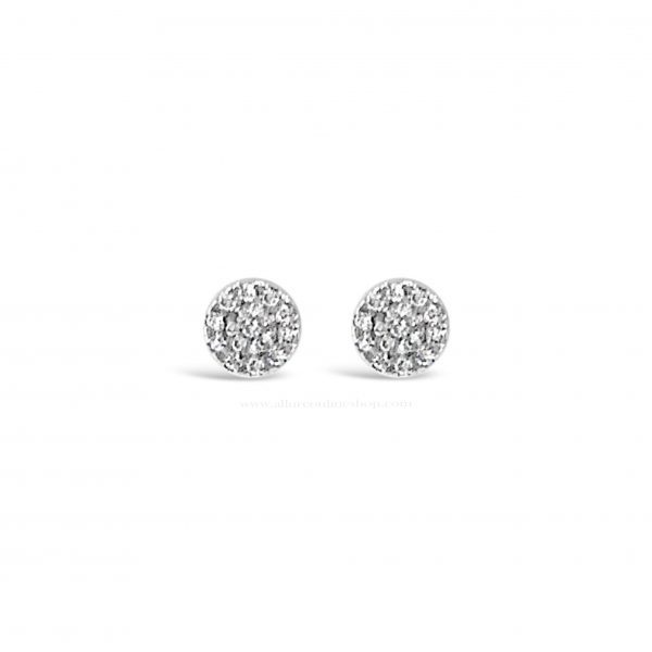 Jewel by Absolute JE228SL Small Pavé Stud Silver Earrings