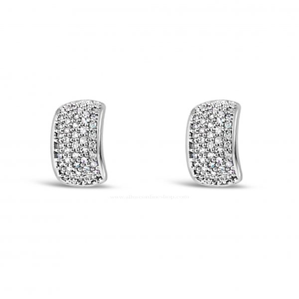 Jewel by Absolute JE230SL 5 Row Pavé Silver Earrings