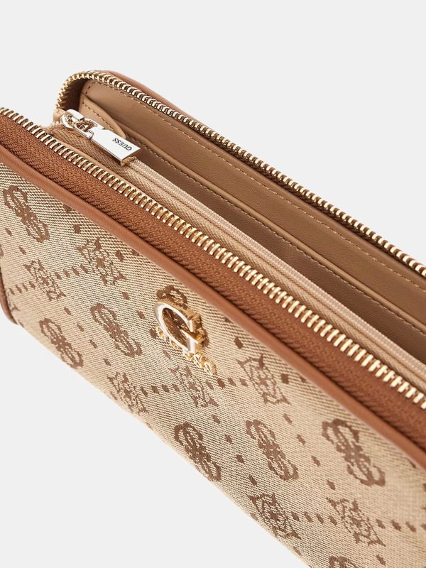 GUESS Neda Maxi Wallet Latte Logo - Image 3