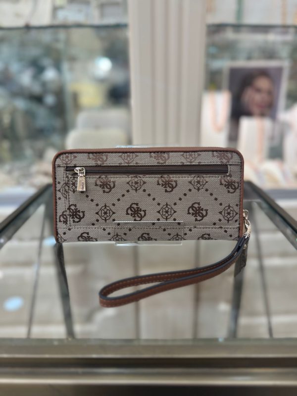 GUESS Neda Maxi Wallet Latte Logo - Image 2