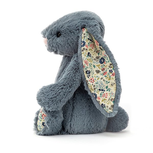 JellyCat Blossom Dusky Blue Bunny Medium - Image 3