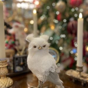 Owl Flock 23cm White