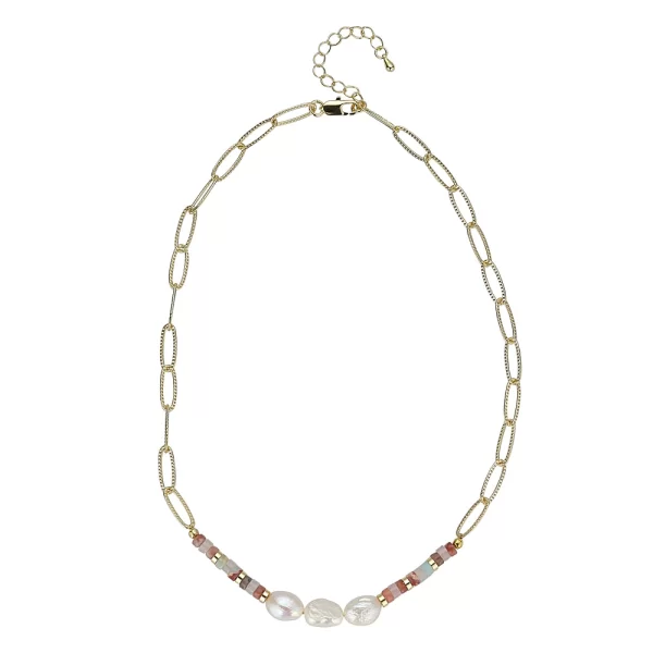KYLEE CORAL TONES NECKLACE