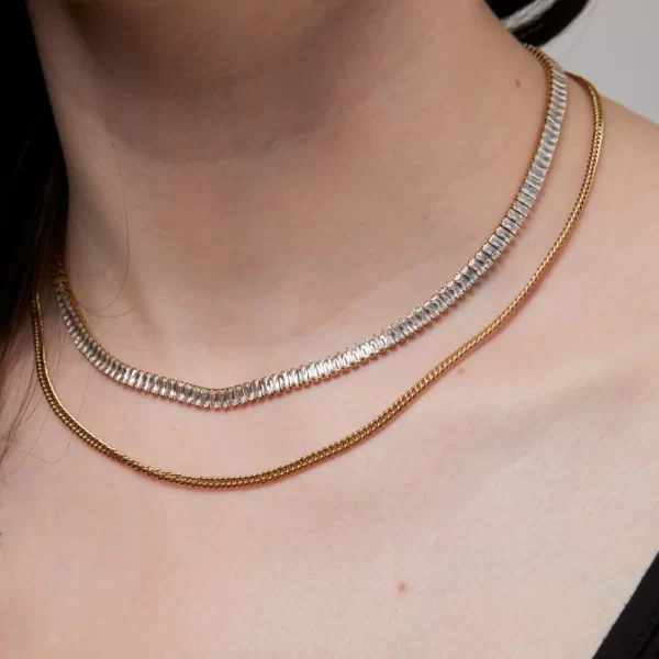 LAYERED CRYSTAL NECKLACE - Image 2