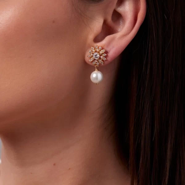 VICTORIA PEARL EARRINGS - Image 3