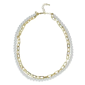 LAYERED PEARL NECKLACE