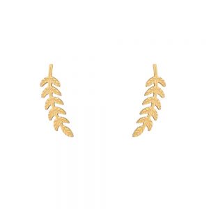LEAF GOLD EARRINGS