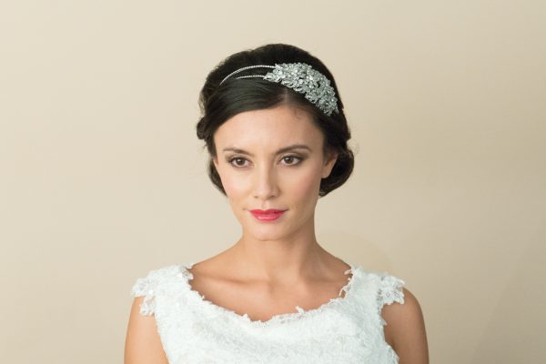 Luna Clear Swarovski Crystal Headband - Image 2