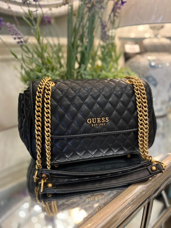 GUESS Maila Convertible Crossbody Flap Black