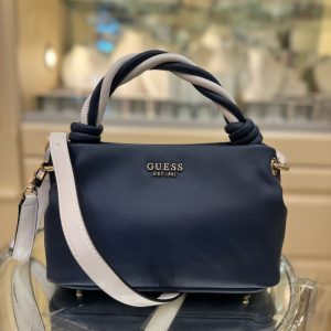 GUESS Cruise Vibe Mini Handbag Navy/White
