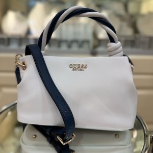 GUESS Cruise Vibe Mini Handbag White/Navy