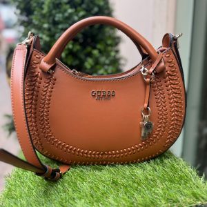 GUESS Tatum Satchel Caramel