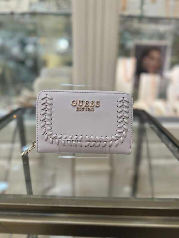 GUESS Tatum Mini Wallet Off White
