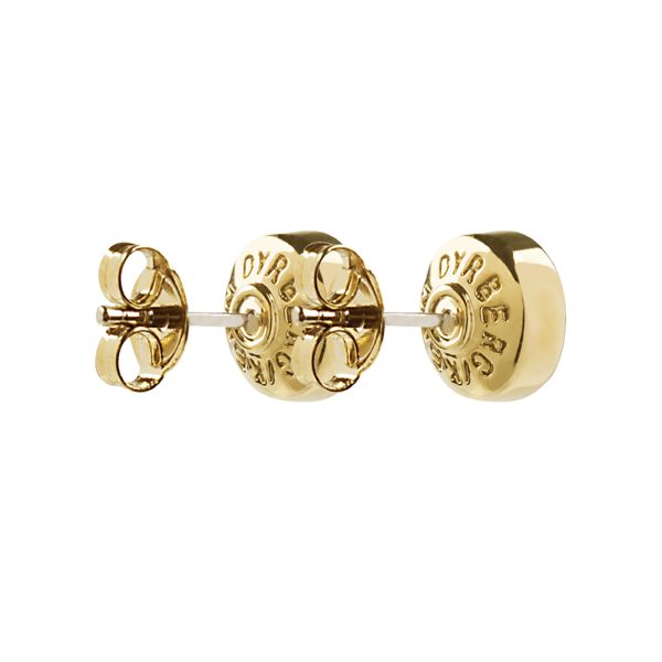 NOBLE Stud Earring With White Crystals Gold - Image 2