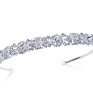 Art Deco Bridal Clear Swarovski Crystal Tiara