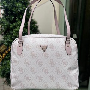 GUESS Berta Travel Bag Rosewater Logo
