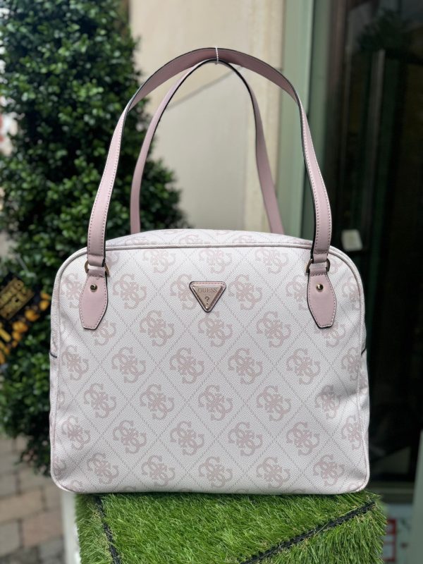 GUESS Berta Travel Bag Rosewater Logo