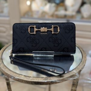 GUESS Janie Maxi Wallet Coal Logo