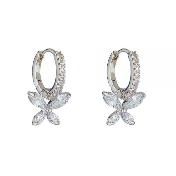 NATALIE RHODIUM EARRINGS