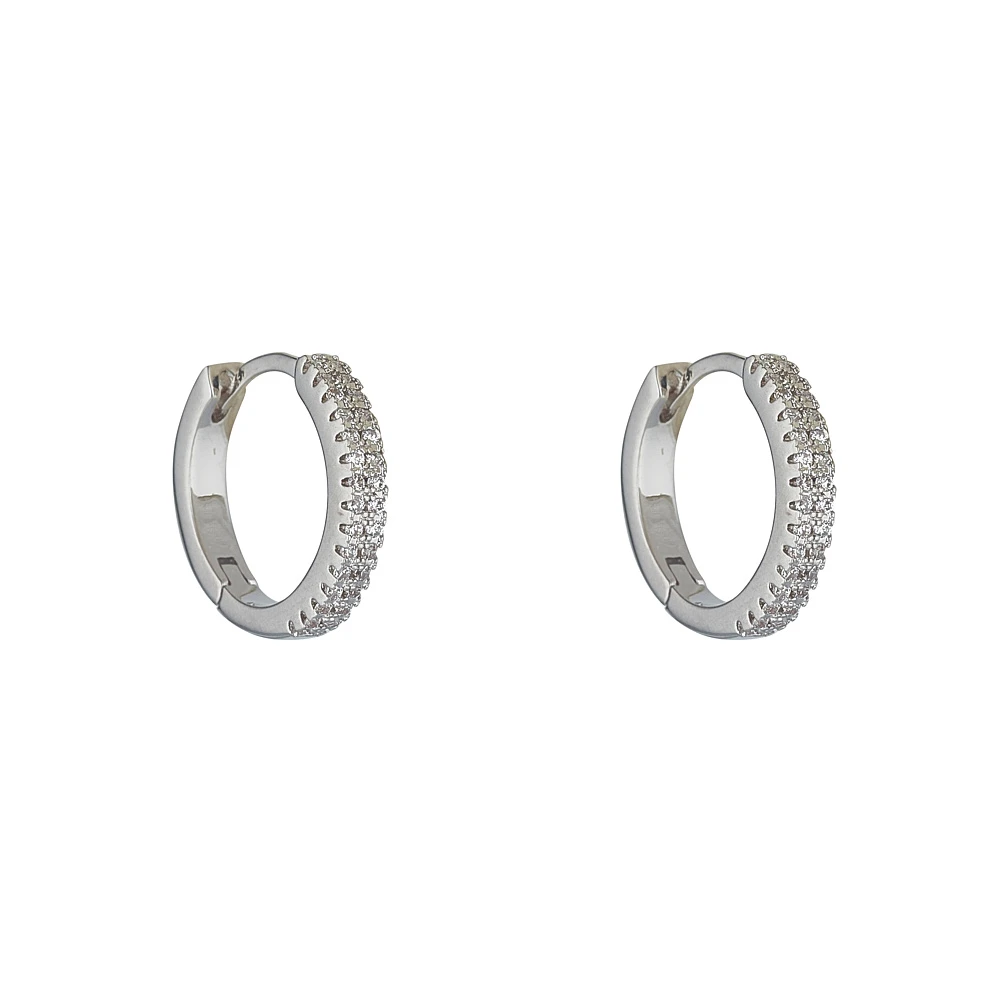 NEVAEH RHODIUM EARRINGS