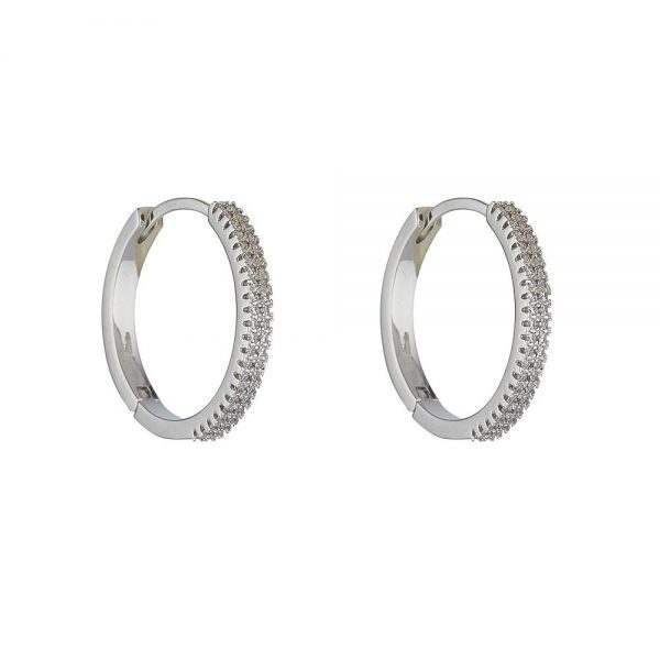 SAVANNAH RHODIUM EARRINGS