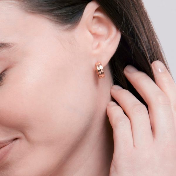 AMELIE ROSE GOLD EARRINGS - Image 3