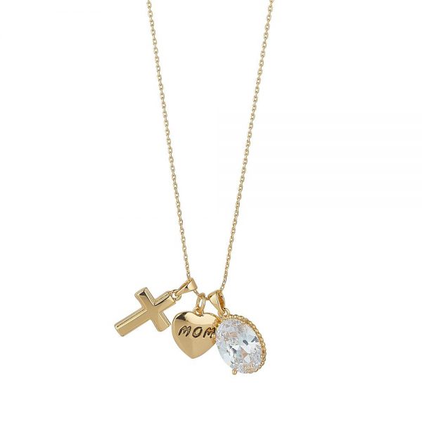 GOLD MOM CHARM PENDANT
