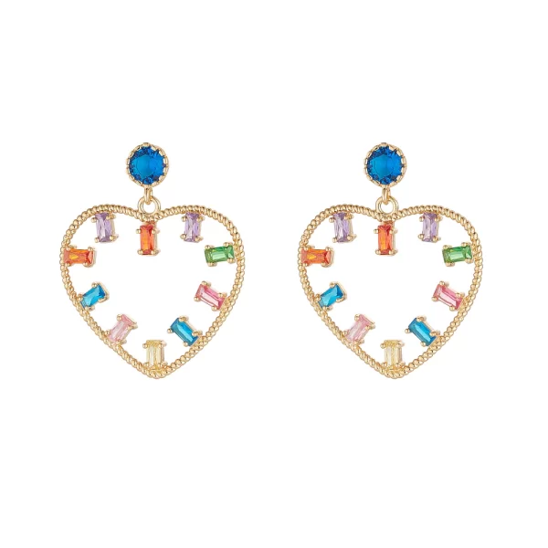 MULTI-COLOURED DROP EARRINGS
