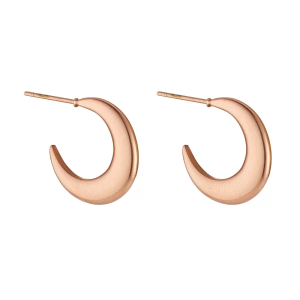KINSLEY ROSE GOLD PLATED HOOPS
